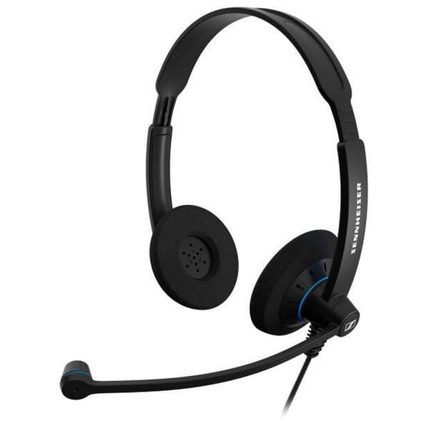 Sennheiser Hovedtelefoner Sc60 Usb Binaural Sort