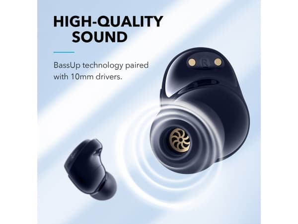 Soundcore Life Dot 3i, Trådløs, 20 - 20000 Hz, Samtaler/musikk, Hodetelefoner, Sort