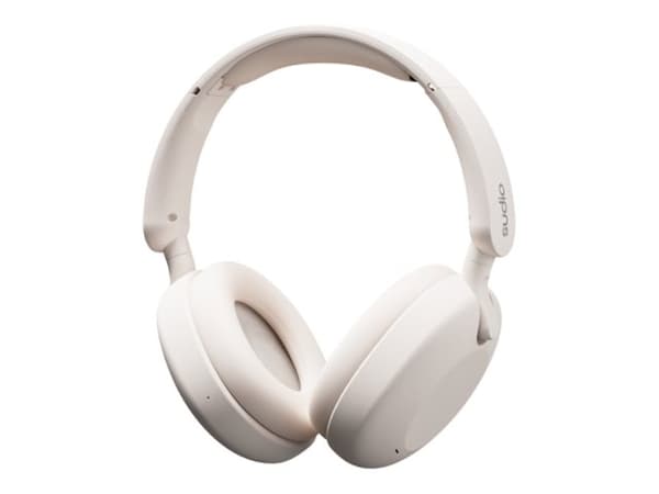 Sudio k2 - Kuulokkeet mikrofonilla - täysikokoiset - Bluetooth - langattomat - aktiivinen melunvaimennus - kermanvalkoinen - kermanvalkoinen