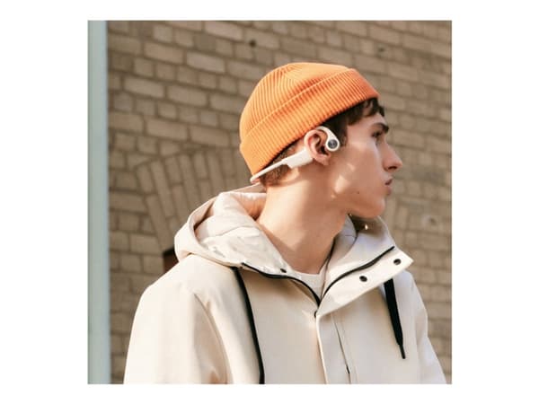 Sudio B2 - Hodetelefoner med mikrofon - åpent øre - bak-nakken-montering - Bluetooth - trådløs - hvit