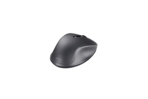 DELTACO Lydløs Bluetooth-kontormus med 5 knapper, 600-1200 DPI, svart