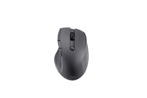DELTACO Lydløs Bluetooth-kontormus med 5 knapper, 600-1200 DPI, svart