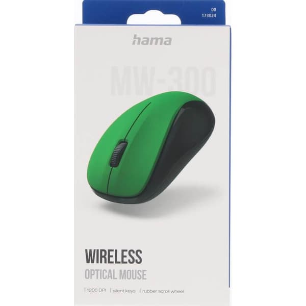 Hama Optisk Trådløs Mus MW-300 V2 Grøn