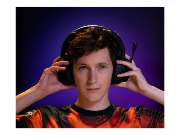 Sony INZONE H5 - Headset - fullstorlek - radio - trådlös, kabelansluten - 3,5 mm kontakt - svart