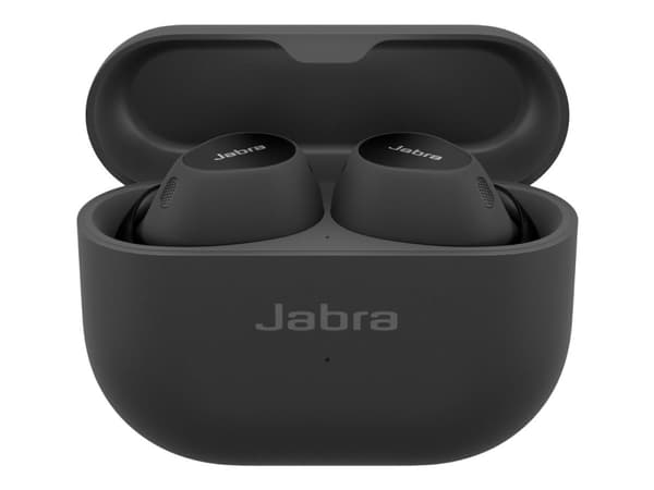 Jabra Elite 10 - True wireless-hodetelefoner med mikrofon - i øret - Bluetooth - aktiv støydemping - glanssvart