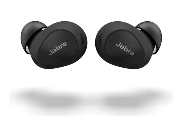 Jabra Elite 10 - True wireless-hodetelefoner med mikrofon - i øret - Bluetooth - aktiv støydemping - glanssvart