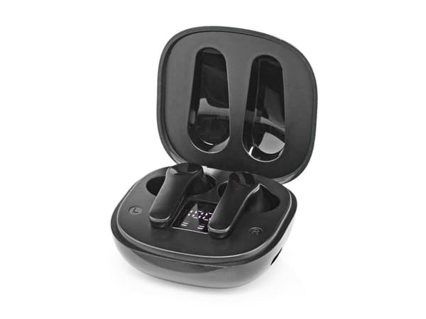 Nedis HPBT5060BK, Trådløs, Musikk/hver dag, 20 - 20000 Hz, 52 g, Hodetelefoner, Sort
