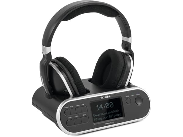 TechniSat StereoMan 2 DAB+, Langallinen & langaton, 30 - 20000 Hz, Musiikki, 552 g, Kuulokkeet, Musta