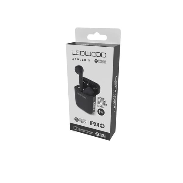 LEDWOOD Hörlur Apollo TWS True Wireless In-Ear Svart Mic
