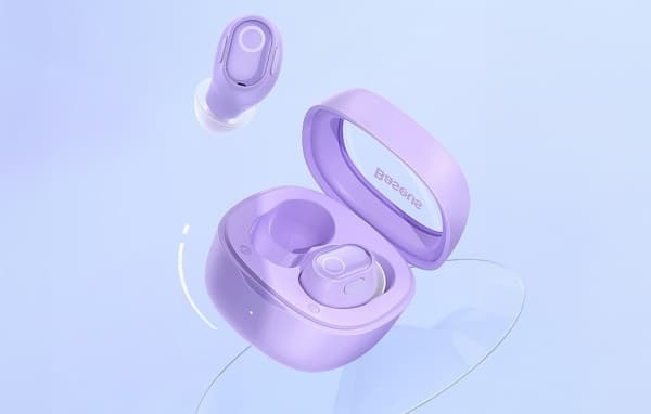 Wireless headphones Baseus Bowie WM02 TWS, Bluetooth 5.0 (Violet) OS