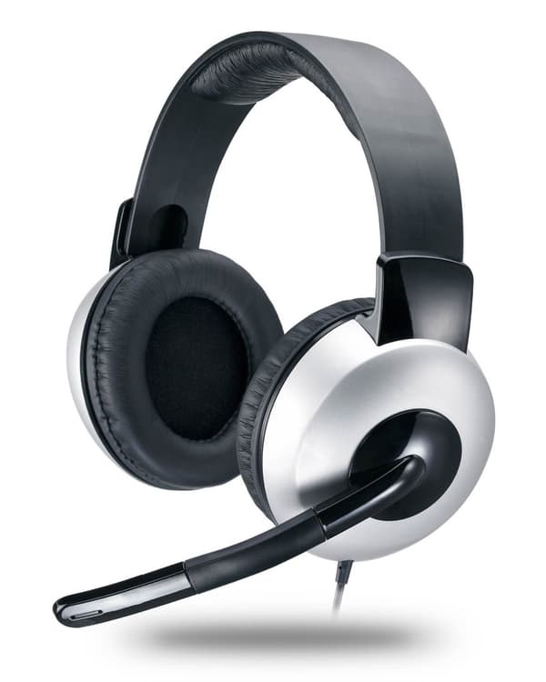GENIUS headset - HS-05A (stereo sluchátka + mikrofon), svinovací kabel