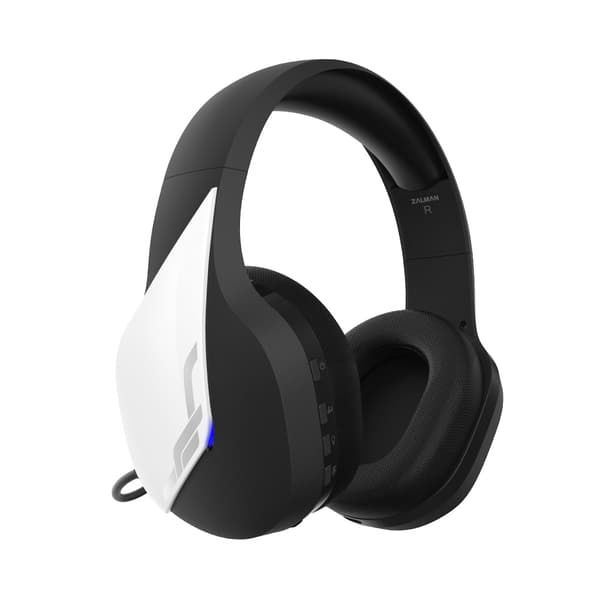 Zalman headset ZM-HPS700W / herní / náhlavní / bezdrátový / 50mm měniče / 3,5mm jack / bíločerný