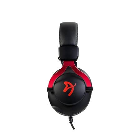 AROZZI herní sluchátka ARIA Black-Red/ náhlavní/ 2x 3,5" jack/ redukce na 1x 3,5" jack/ odnímatelný mikrofon