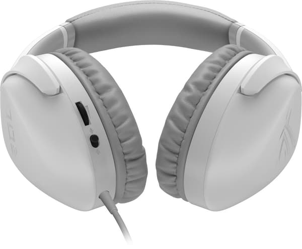 ASUS ROG Strix Go Core Moonlight White Wired Gaming Headset Discord Certified Mic Hi-Res Audio 40mm Drivers Lightweight 3.5mm