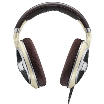 Sennheiser HD 599 Over-Ear Headphones with Detachable Cables, Ivory/ Brown EU
