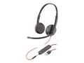 Miniatyrbilde 1 av 5: Poly Blackwire 3225 - 3300 Series - hodesett - on-ear - kablet - USB, 3,5 mm jakk - svart - Skype Certified, Cisco Jabber Certified, Avaya Certified