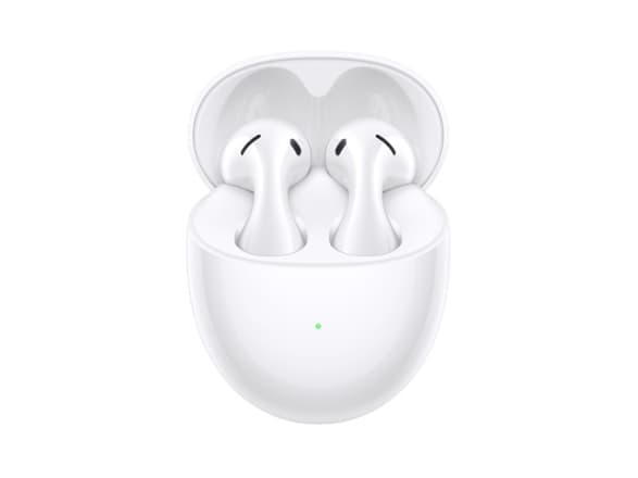 Huawei FreeBuds 5 - True wireless-hodetelefoner med mikrofon - i øret - Bluetooth - aktiv støydemping - keramisk hvit