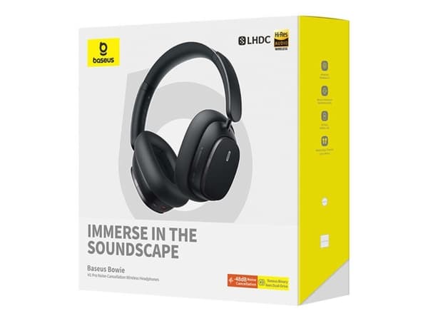 Baseus Bowie H1 Bluetooth 5.2 langattomat kuulokkeet (musta)