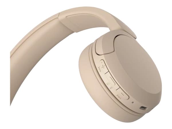 Sony WH-CH520 - Kuulokkeet mikrofonilla. - korvassa - Bluetooth - langaton - beige