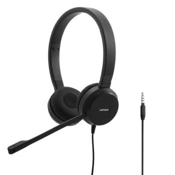 Lenovo Pro Wired Stereo VOIP Headset Head-band Office/Call center Black