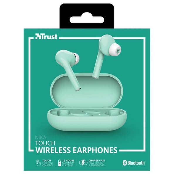 Trust Bluetooth -kuulokkeet Nika Touch Vihreä