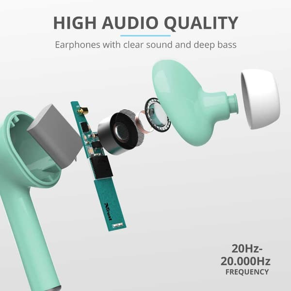 Trust Bluetooth -kuulokkeet Nika Touch Vihreä