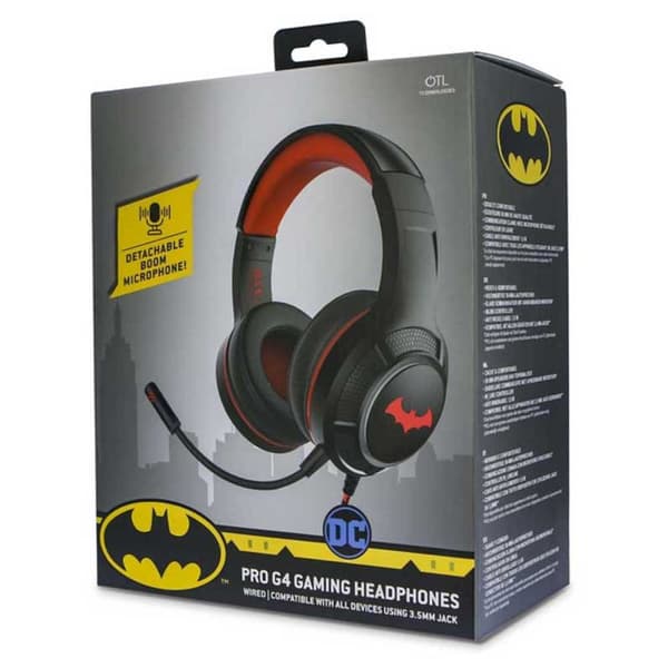 Dc Comics Hovedtelefoner Batman Pro G4 Rød,Sort