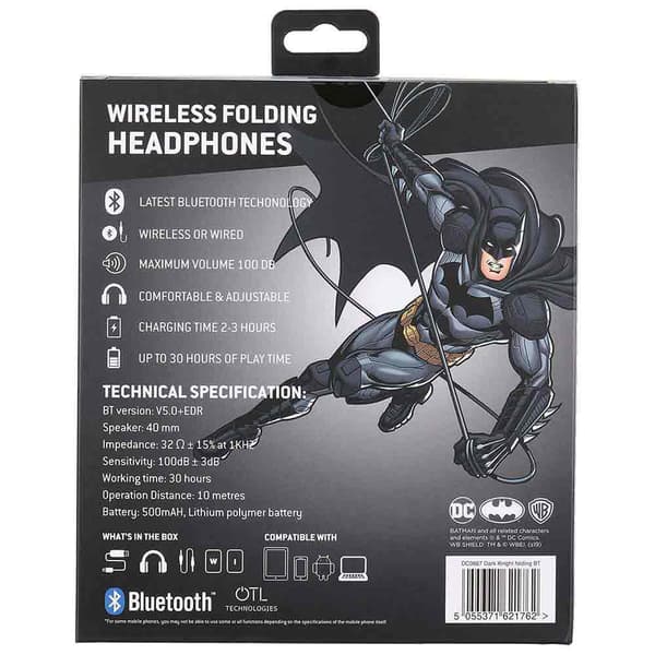 Dc Comics Langattomat Kuulokkeet Batman Musta
