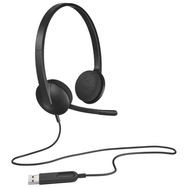 Logitech Hovedtelefoner H340 Sort