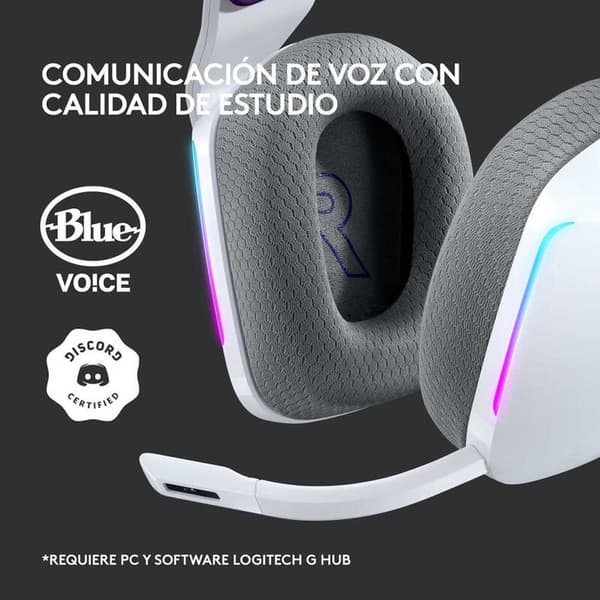 Logitech Trådlöst Spelheadset G733 Vit