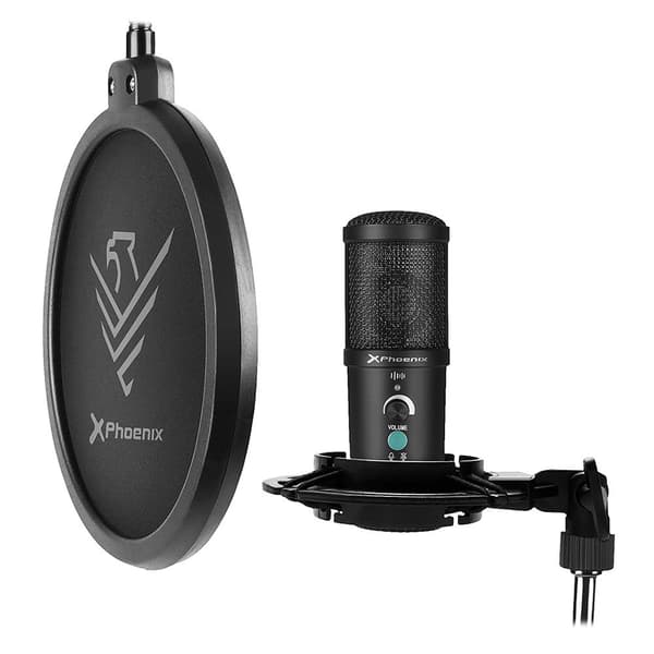 Phoenix Technologies Mikrofonisarja Streamcast Pro U Hopeinen