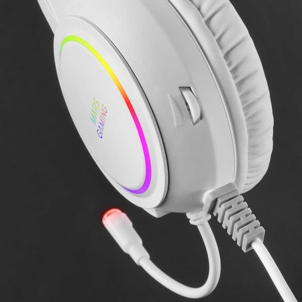 Mars Gaming Spelheadset Mhrgbw Vit