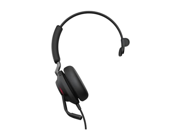 Jabra Evolve2 40 SE UC Mono - Headset - på örat - kabelansluten - USB-C - ljudisolerande - Optimerad för UC