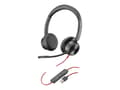 Miniatyrbilde 4 av 5: Poly Blackwire 8225-M - Blackwire 8200 series - hodesett - on-ear - kablet - USB-A - svart - Certified for Microsoft Teams