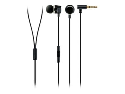 Schwaiger KH410S 533 - KH410 Series - hörlurar med mikrofon - inuti örat - kabelansluten - 3,5 mm kontakt - svart