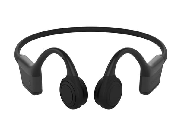 Creative Outlier Free mini - Kuulokkeet mikrofonilla - avoin korva - kaulan taakse kiinnitettävä - Bluetooth - langaton - musta