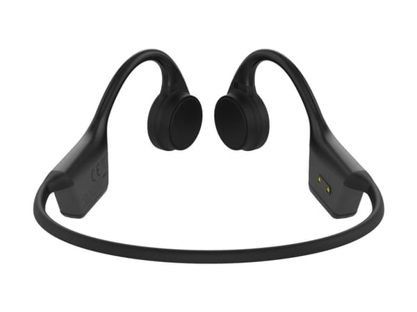 Creative Outlier Free mini - Kuulokkeet mikrofonilla - avoin korva - kaulan taakse kiinnitettävä - Bluetooth - langaton - musta