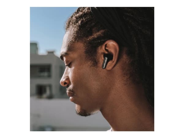 Urbanista Phoenix - True wireless-hodetelefoner med mikrofon - i øret - Bluetooth - aktiv støydemping - midnatts sort