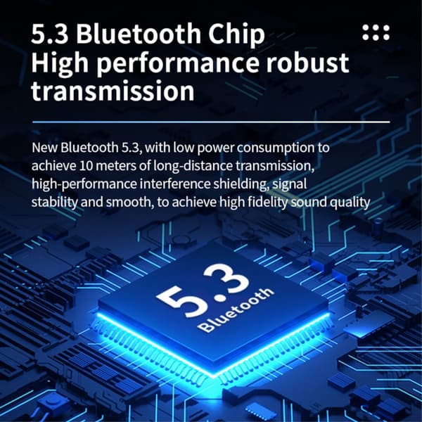 Cool Mecha Style In-Ear Bluetooth Headset Trådløse Hovedtelefoner - Blå