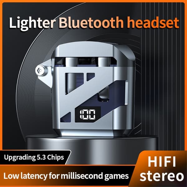 Cool Mecha Style In-Ear Bluetooth Headset Trådløse Hodetelefoner - Grønn