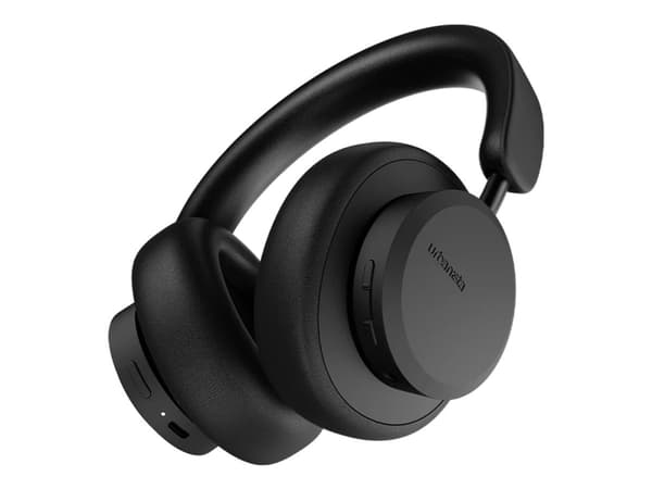 Urbanista Miami - Hörlurar med mikrofon - fullstorlek - Bluetooth - trådlös - aktiv brusradering - midnattssvart