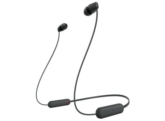 Sony WI-C100, Langaton, Puhelut/Musiikki, 20 - 20000 Hz, 20 g, Kuulokkeet, Musta