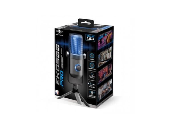 Spirit of Gamer EKO 900, mikrofon for spillkonsoll, -38 dB, 20 - 20000 Hz, 16 ohm (O), 24 bit, 48 kHz