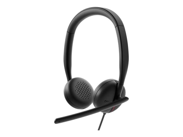 Dell Wired Headset WH3024 - Headset - på örat - kabelansluten - USB-C - Certifierad för Microsoft-teams, Zoomcertifierad