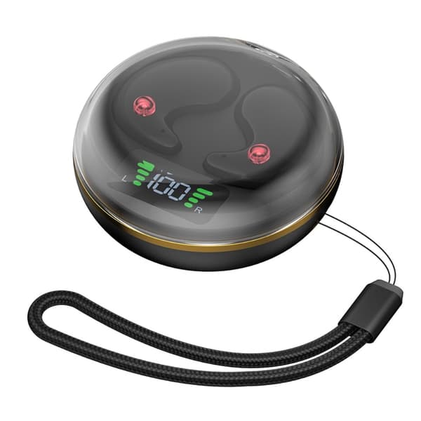 Unikuulokkeet Bluetooth-kuulokkeet Korvassa nukkumiseen - Musta