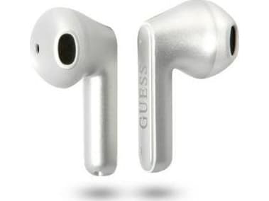 Guess Bluetooth-hörlurar GUTWST82TRS TWS + dockningsstation silver/silver Triangle Logo