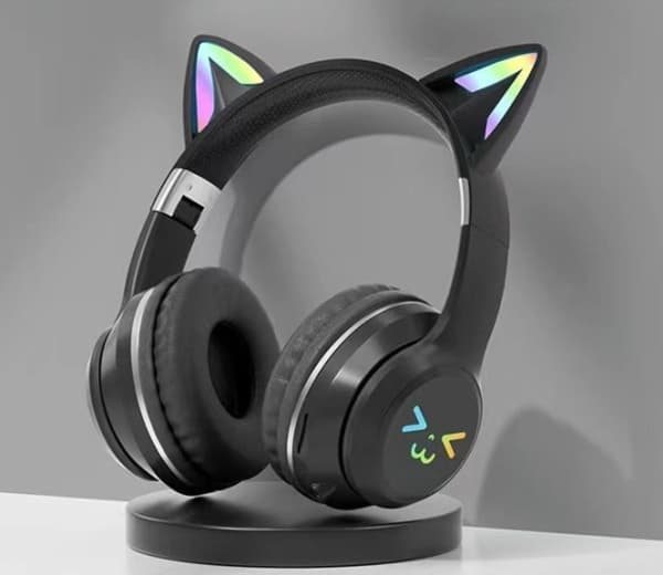 Goodbuy "Strange Eyes" trådløse hodetelefoner for barn | bluetooth 5.1 svart