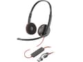 Miniatyrbild 4 av 5: Poly Blackwire 3220 - Blackwire 3200 Series - headset - på örat - kabelansluten - USB-C - svart - Certifierad för Skype for Buisness, Cisco Jabber-ce