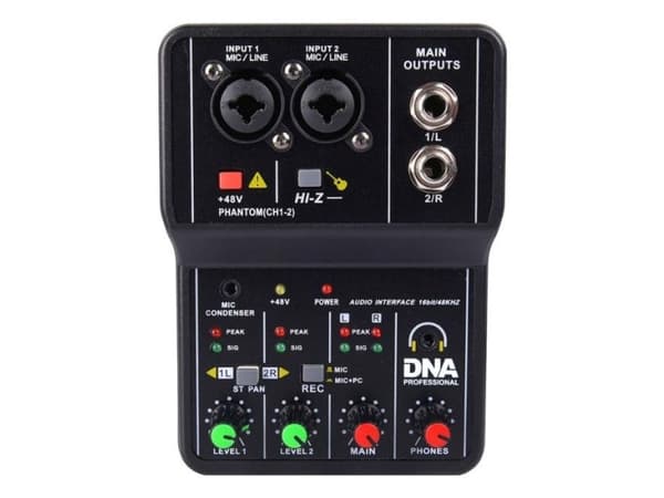 DNA MIX 2 - Hi-Z störd 2-kanals analog mixer