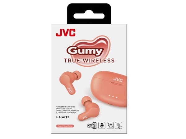 JVC HA-A7T2, True Wireless Stereo (TWS), 20 - 20000 Hz, Samtaler/Musikk, 8,4 g, Headset, Rosa